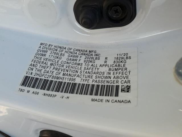 2021 HONDA CIVIC SPORT #3298083162