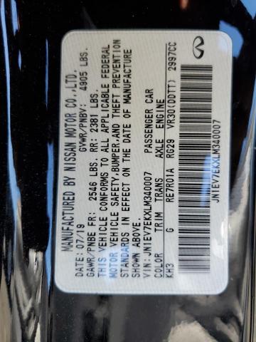 2020 INFINITI Q60 PURE JN1EV7EKXLM340007
