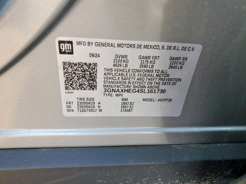 2025 CHEVROLET EQUINOX LT 3GNAXHEG4SL161730