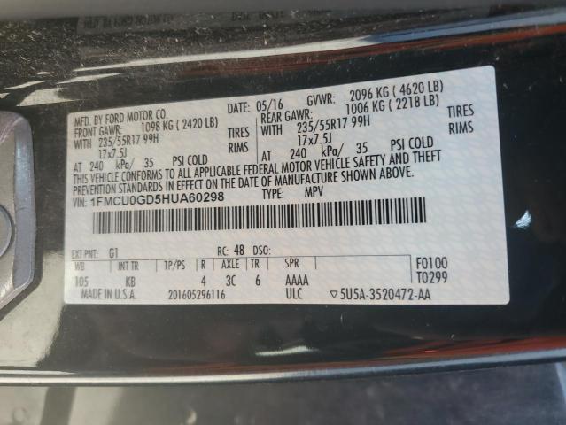 2017 FORD ESCAPE SE #3301687671