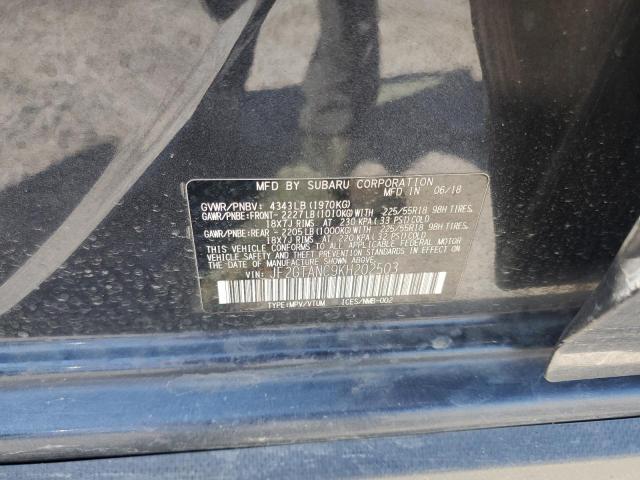 2019 SUBARU CROSSTREK JF2GTANC9KH202503