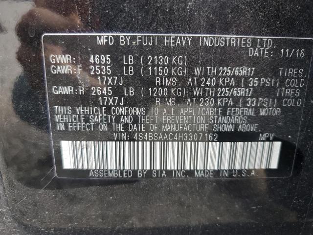 2017 SUBARU OUTBACK 2.5I 4S4BSAAC4H3307162