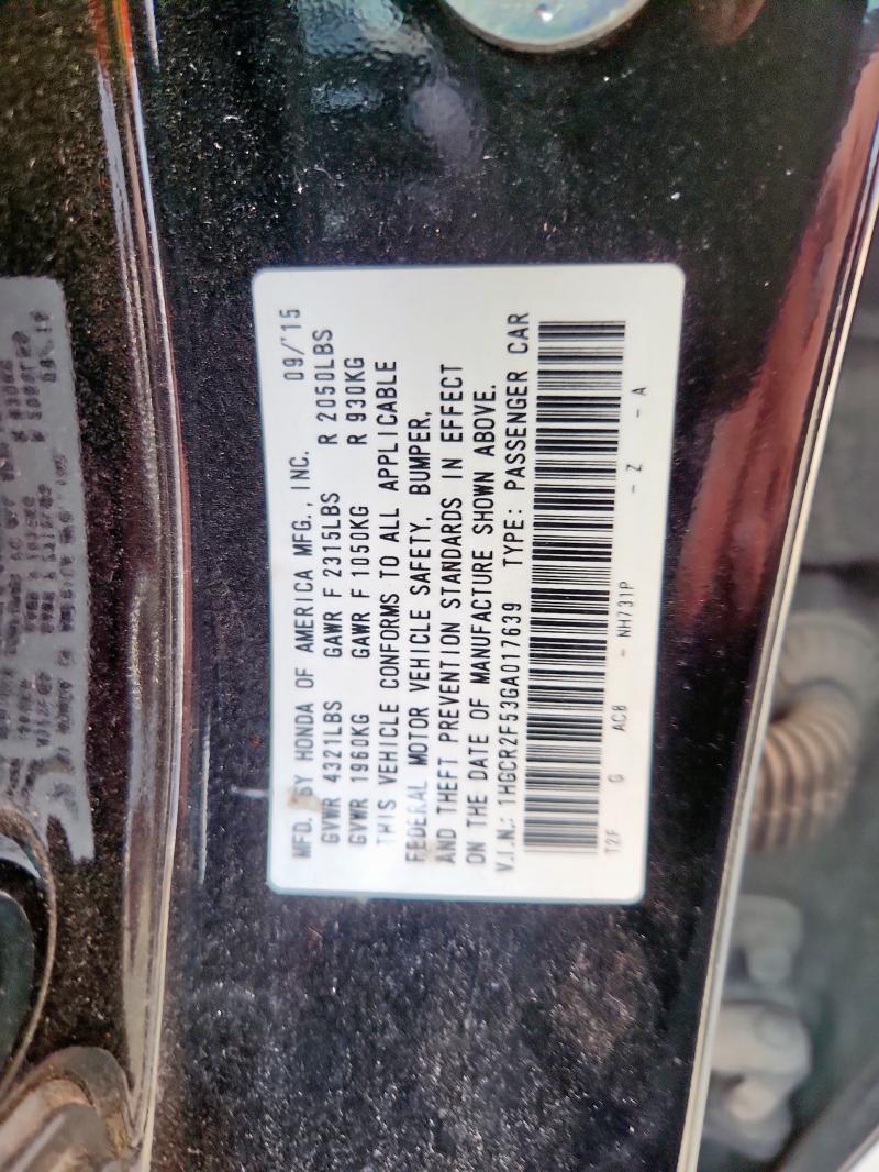 2016 HONDA ACCORD SPO 1HGCR2F53GA017639