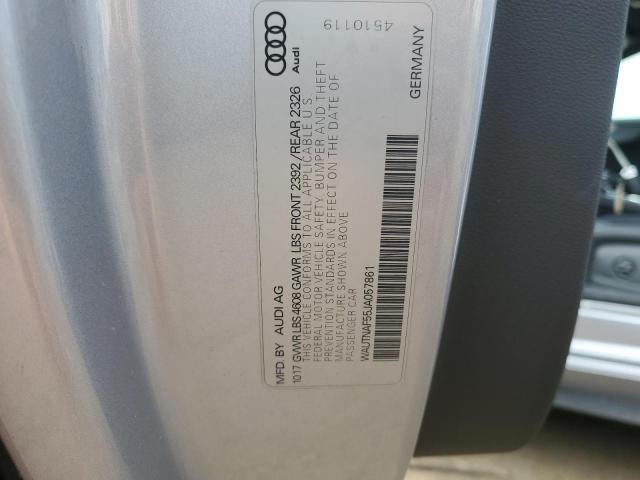 2018 AUDI A5 PREMIUM WAUTNAF55JA057861