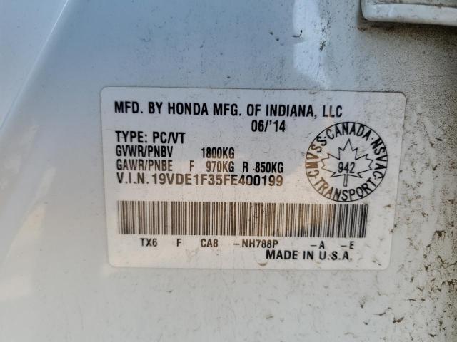 2015 ACURA ILX 20 19VDE1F35FE400199
