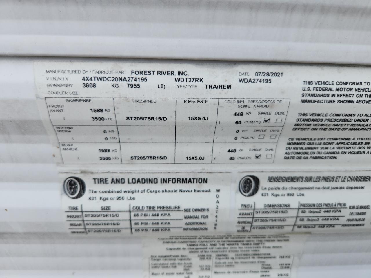 Lot #3311666245 2022 WILDWOOD WILDWOOD