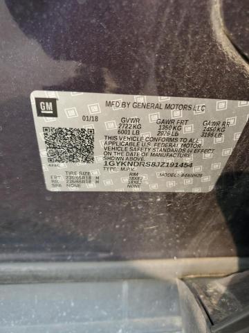 2018 CADILLAC XT5 LUXURY - 1GYKNDRS8JZ191454