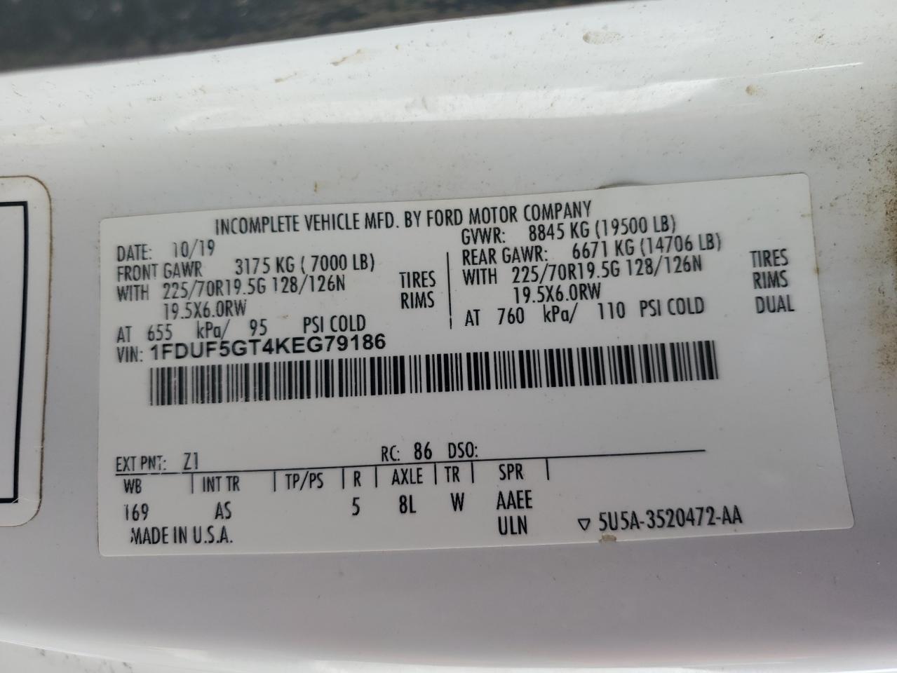 FORD F-550 SUPER DUTY