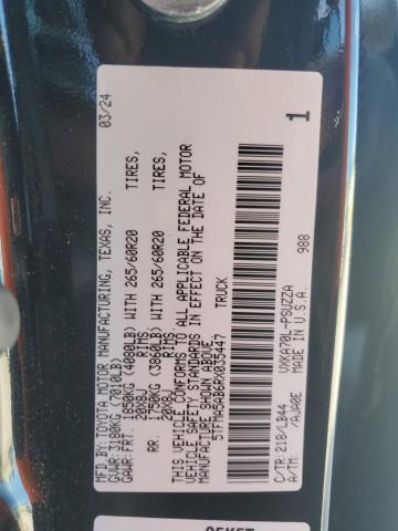 2024 TOYOTA TUNDRA CREWMAX PLATINUM 5TFMA5AB6RX035447
