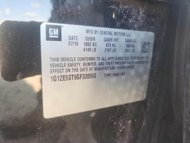 2016 CHEVROLET MALIBU LT 1G1ZE5ST9GF338560