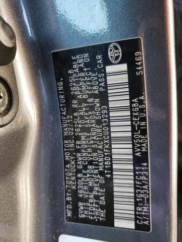 2012 TOYOTA CAMRY HYBR #3247732236