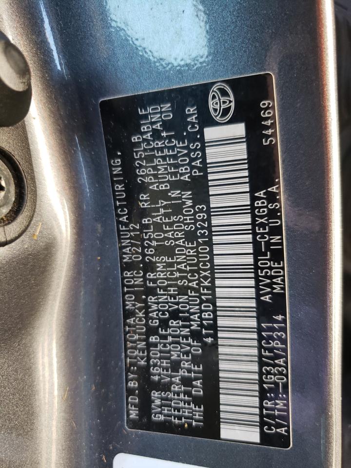 Lot #3247732236 2012 TOYOTA CAMRY HYBR