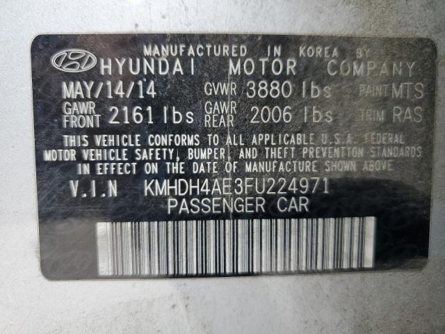 2015 HYUNDAI ELANTRA SE KMHDH4AE3FU224971