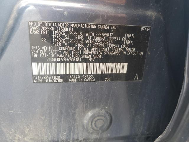 2014 TOYOTA RAV4 LE - 2T3BFREV2EW206181