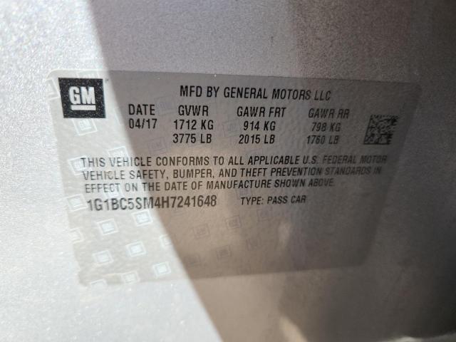 2017 CHEVROLET CRUZE LS - 1G1BC5SM4H7241648