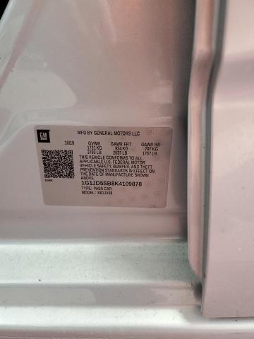 2019 CHEVROLET SONIC LT 1G1JD5SB8K4109878