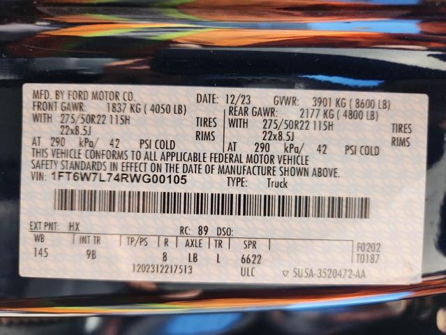 2024 FORD F150 LIGHT #3297493199