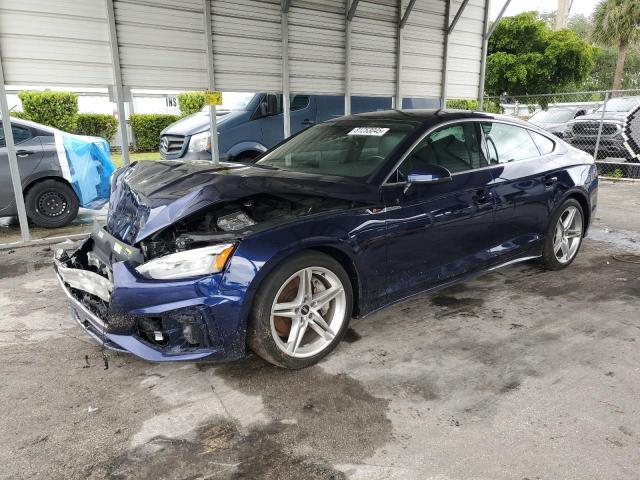 AUDI A5 QUATTRO 2022 blue  gas WAUDACF56NA023574 photo #1