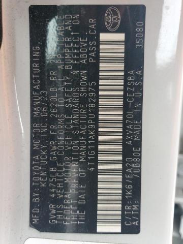 2023 TOYOTA CAMRY SE N 4T1G11AK9PU182975