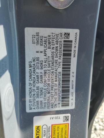 2022 HONDA CIVIC SPORT - 2HGFE2F53NH597336