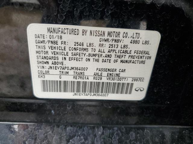 2018 INFINITI Q50 LUXE JN1EV7AP0JM364007