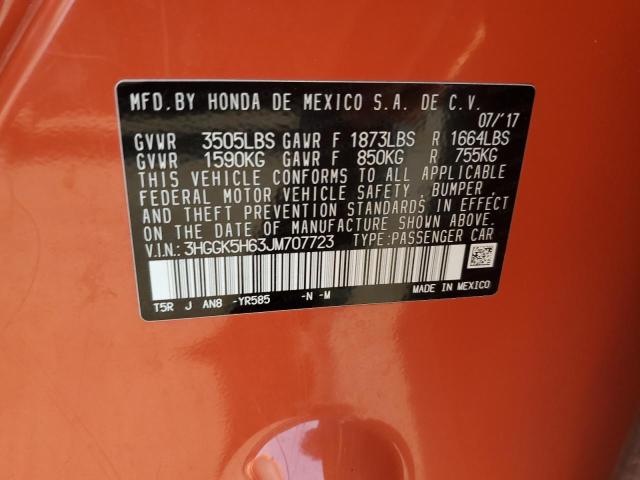 2018 HONDA FIT SPORT 3HGGK5H63JM707723
