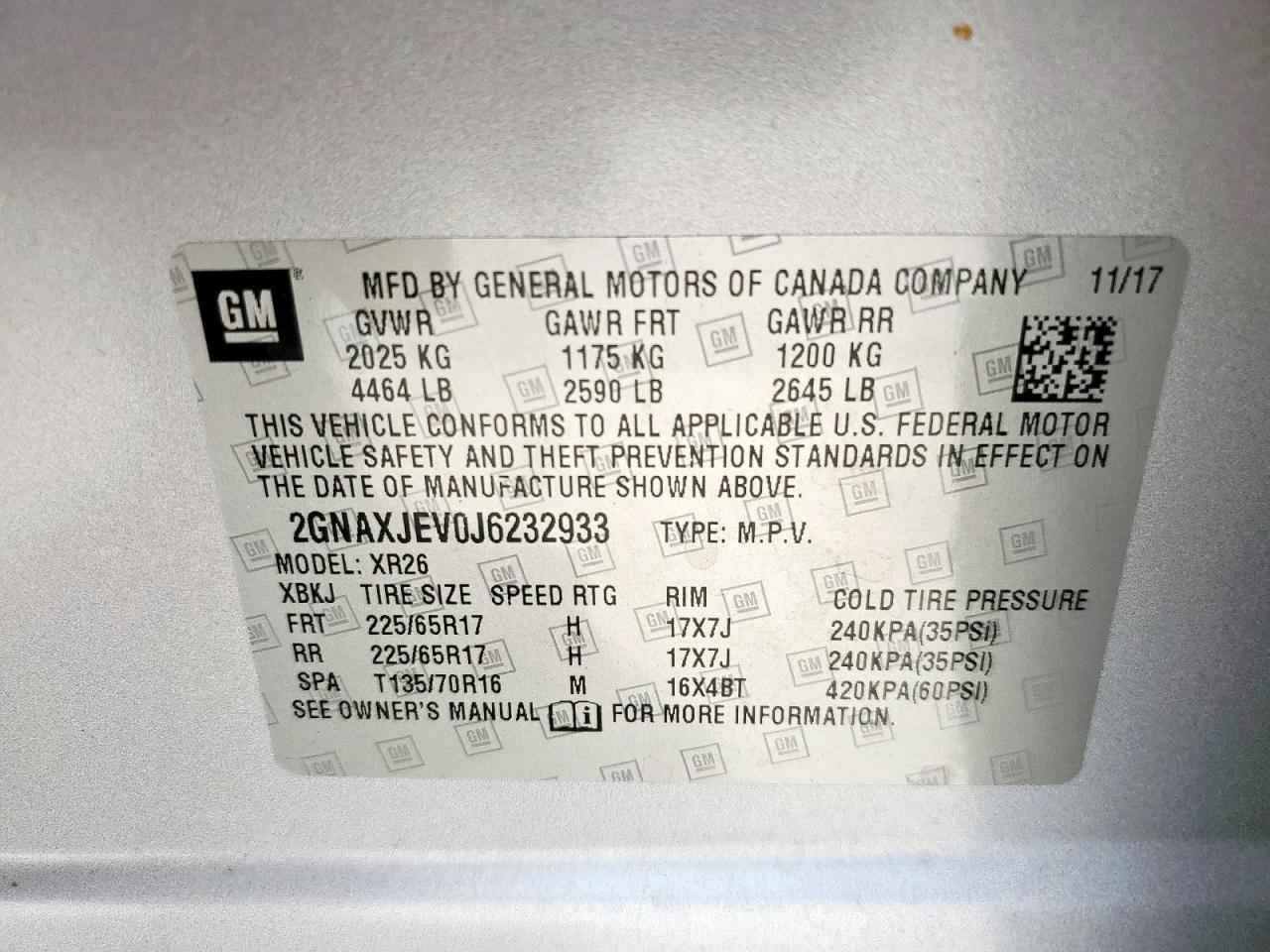 CHEVROLET EQUINOX LT