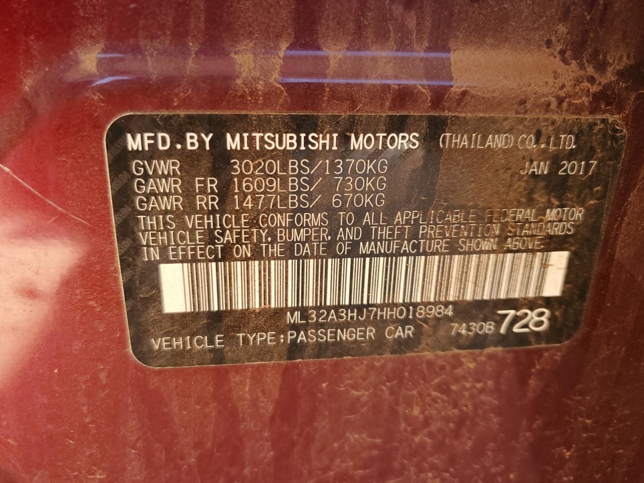 MITSUBISHI MIRAGE ES