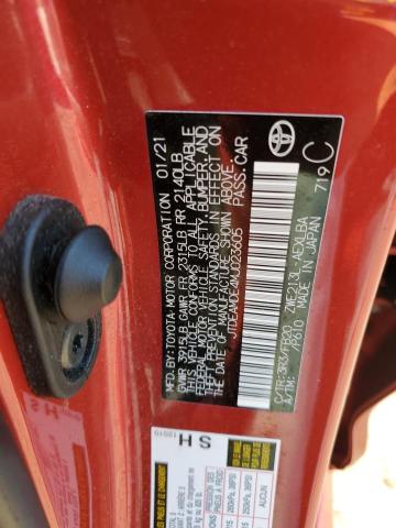 2021 TOYOTA COROLLA LE JTDEAMDE4MJ023605