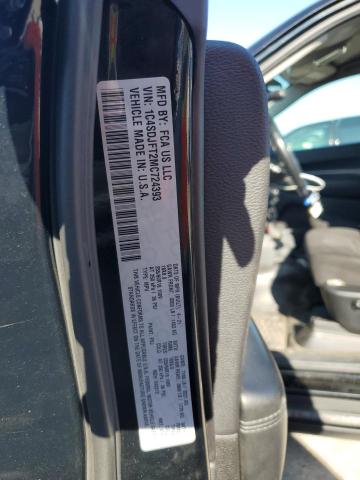 2021 DODGE DURANGO PU 1C4SDJFT2MC724393