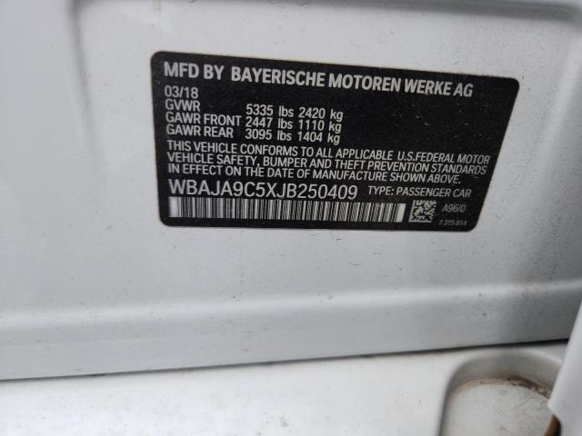 2018 BMW 530E WBAJA9C5XJB250409