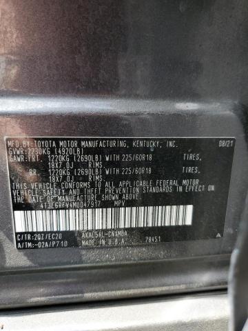 2021 TOYOTA RAV4 XSE - 4T3E6RFV4MU047917