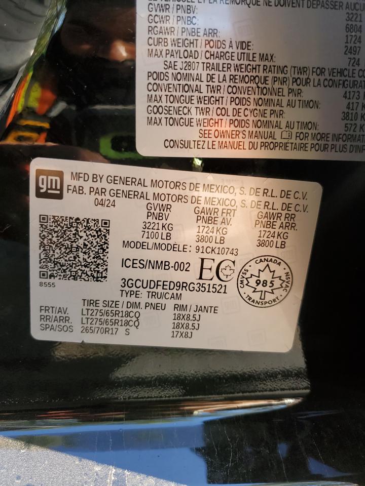 CHEVROLET SILVERADO K1500 LT TRAIL BOSS