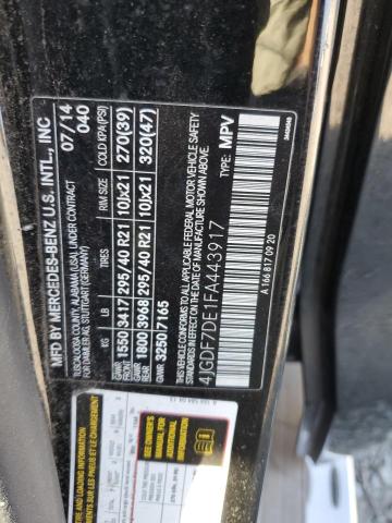 2015 MERCEDES-BENZ GL 550 4MA 4JGDF7DE1FA443917