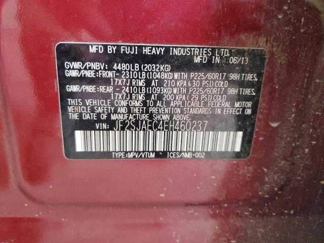 2014 SUBARU FORESTER 2 - JF2SJAEC4EH460237