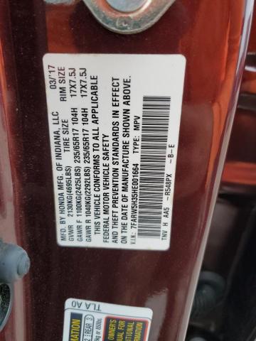 2017 HONDA CR-V LX 7FARW5H35HE001664