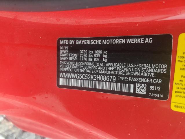 2019 MINI COOPER WMWWG5C52K3H08679
