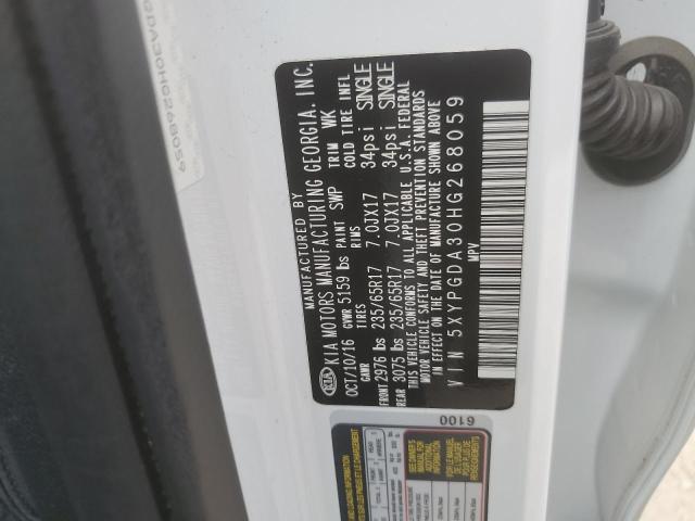 2017 KIA SORENTO LX - 5XYPGDA30HG268059