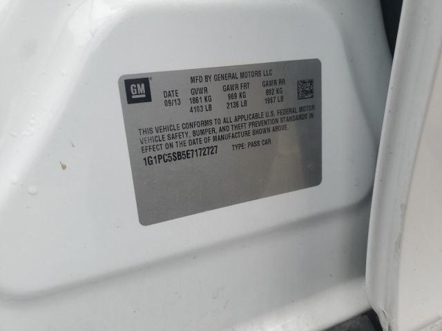 2014 CHEVROLET CRUZE LT - 1G1PC5SB5E7172727