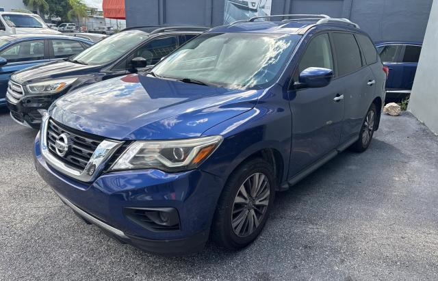 NISSAN PATHFINDER 2019 blue  gas 5N1DR2MN8KC639913 photo #3