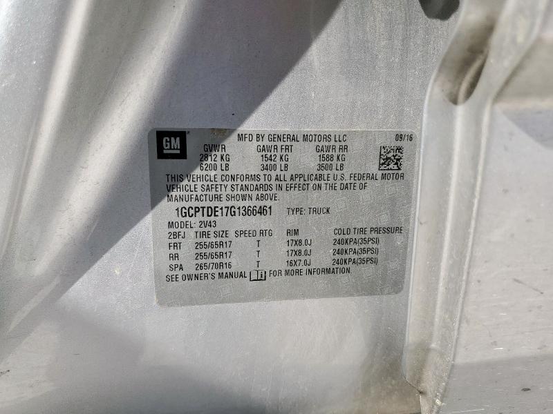 2016 CHEVROLET COLORADO Z - 1GCPTDE17G1366461