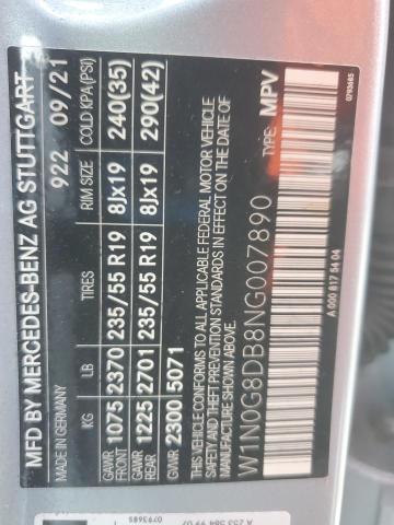 2022 MERCEDES-BENZ GLC 300 W1N0G8DB8NG007890