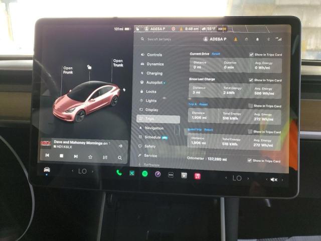 2020 TESLA MODEL 3 5YJ3E1EAXLF631396