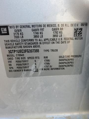 2015 GMC SIERRA C15 - 3GTP1UEC3FG397388