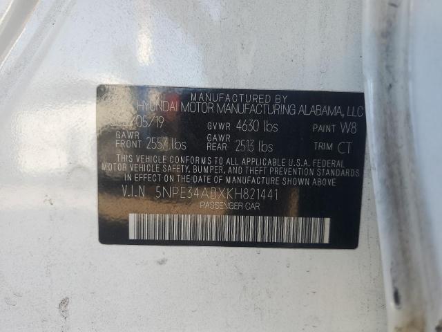 2019 HYUNDAI SONATA LIM 5NPE34ABXKH821441