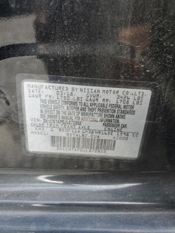 2018 NISSAN VERSA S - 3N1CN7AP0JL872852