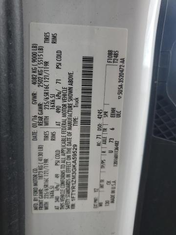2016 FORD TRANSIT T-250 1FTYR1ZM3GKA59529