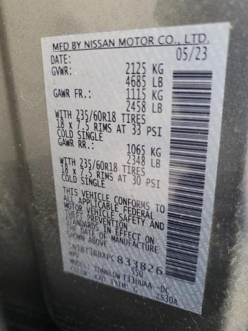 2023 NISSAN ROGUE SV 5N1BT3BBXPC833826