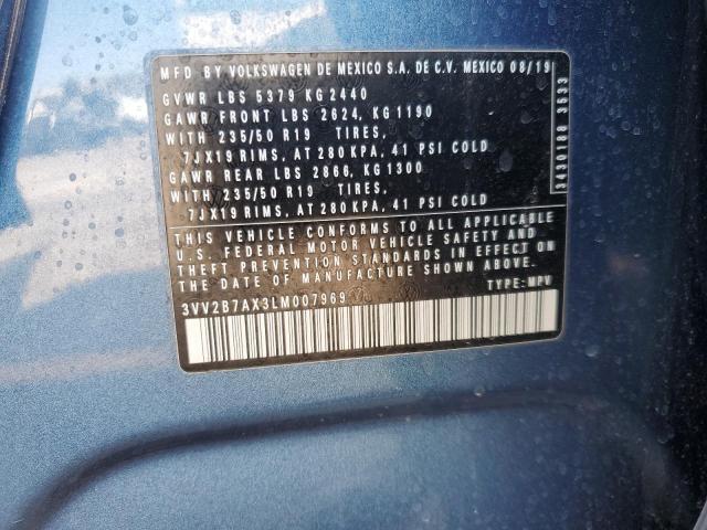 2020 VOLKSWAGEN TIGUAN SE 3VV2B7AX3LM007969