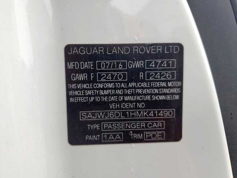 2017 JAGUAR F-TYPE R SAJWJ6DL1HMK41490